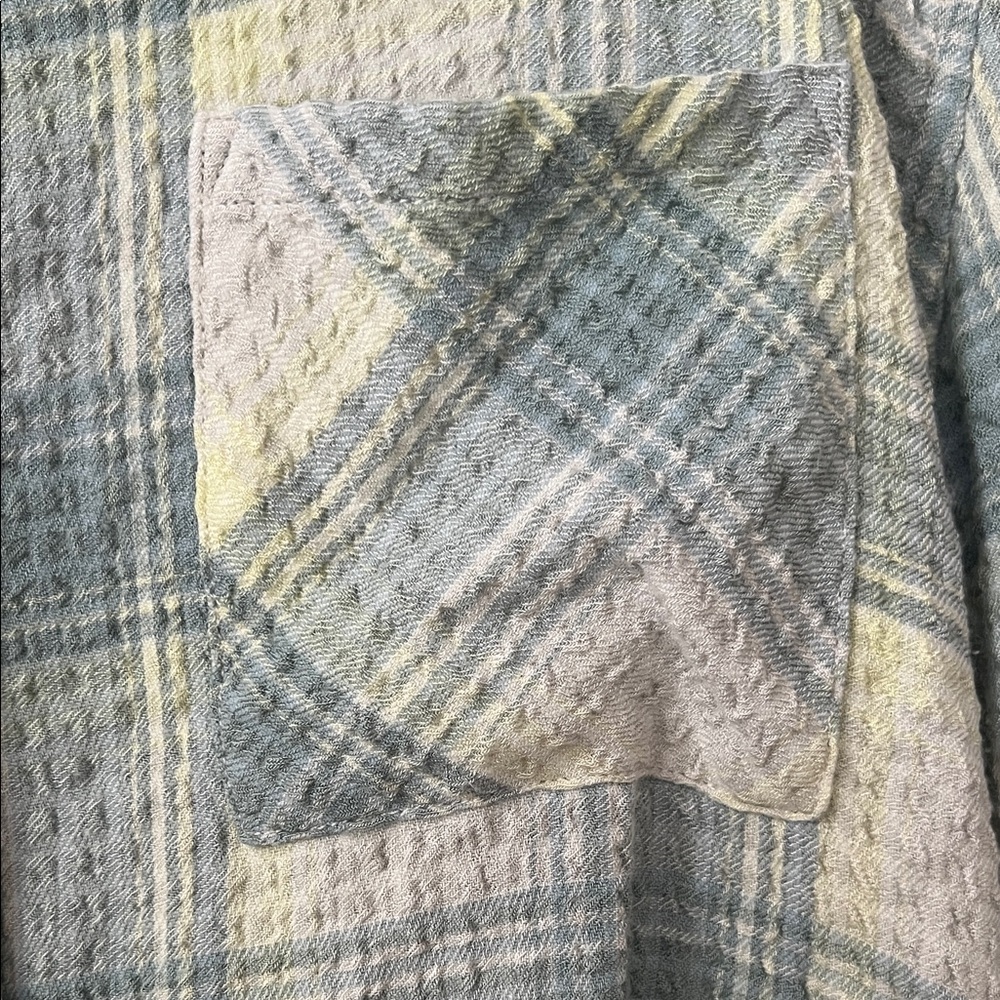 Rails Light Blue Cream Plaid Shirt - Picture 3 of 7